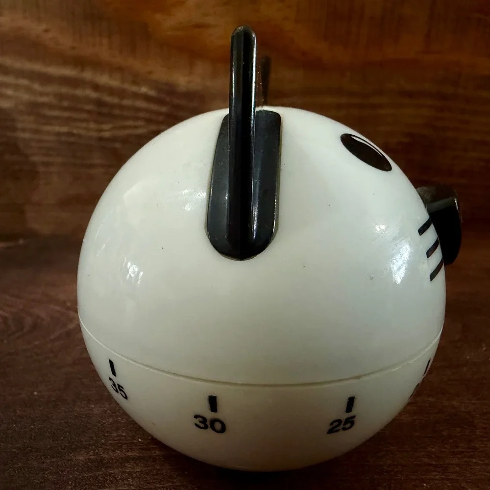 VTG 3pc Burton+Burton Chester Cat & More Salt Pepper Shakers Napkin Holder Timer